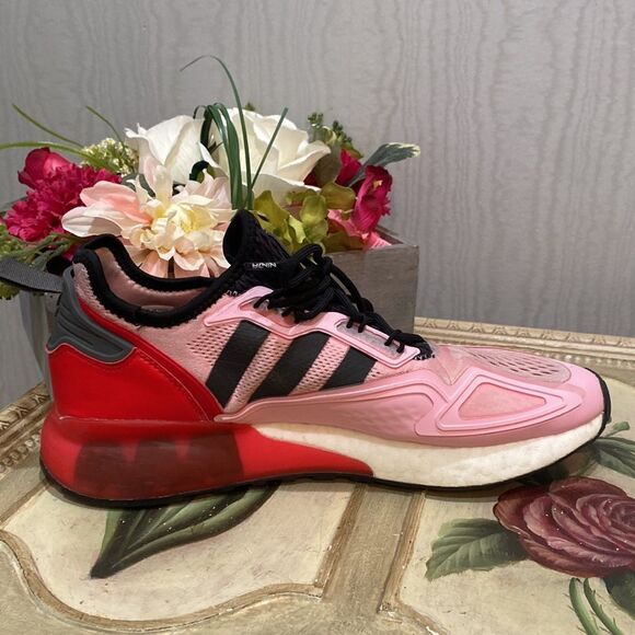 Adidas X Ninja ZX 2K Boost Pink Red Sz 10.5 - Picture 2 of 14